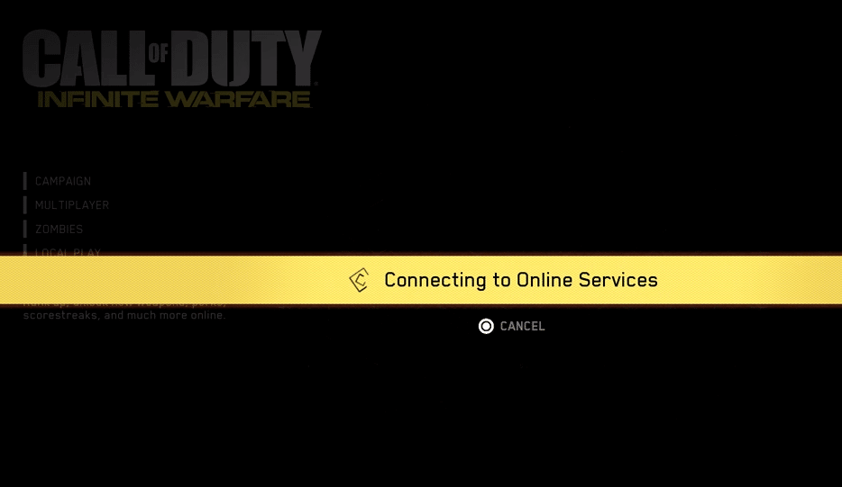 call of duty infinite warfare update requires restart