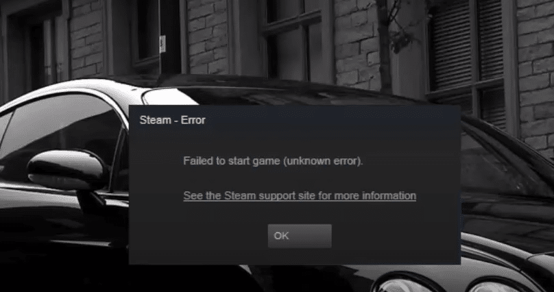 failed to start game unknown error cs go