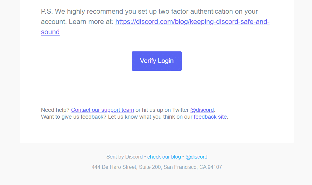 discord email verification not working