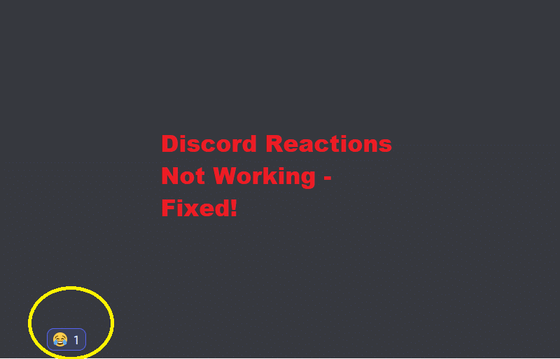 discord reactions not working