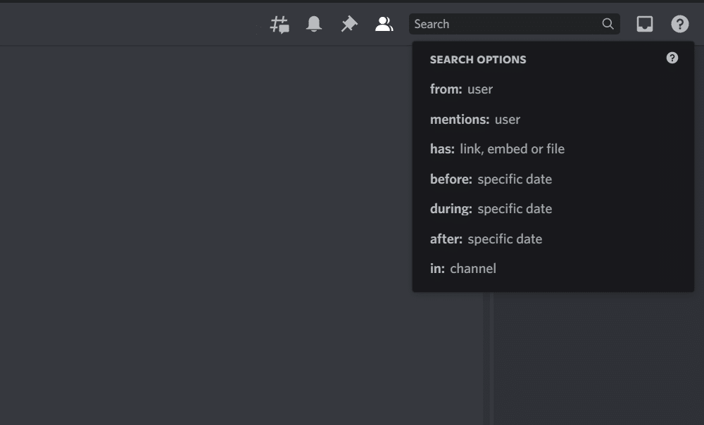 discord search feature not working