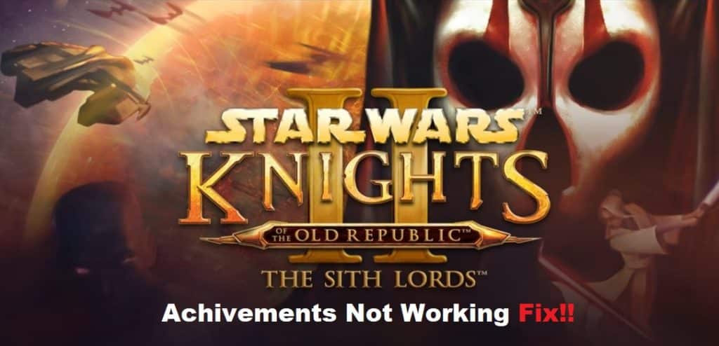 kotor 2 achievements not working