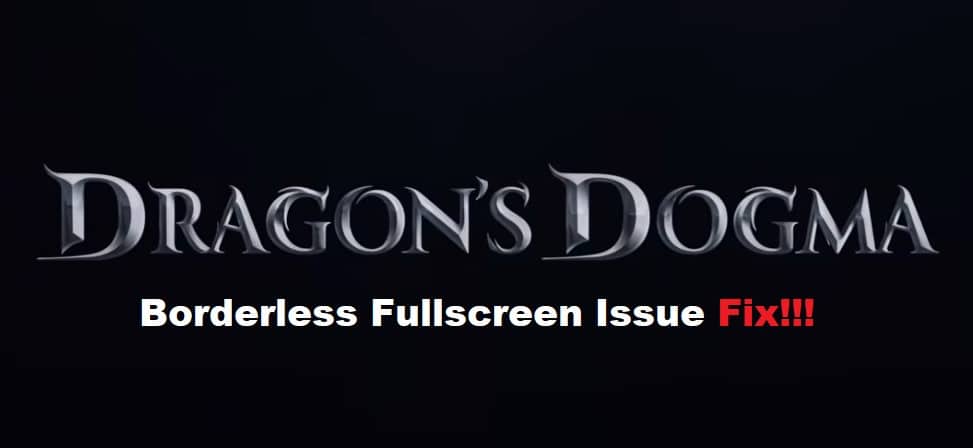 dragon's dogma dark arisen borderless fullscreen
