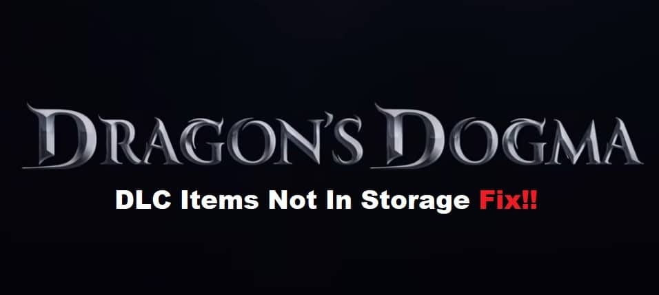 dragon's dogma dark arisen dlc items not in storage