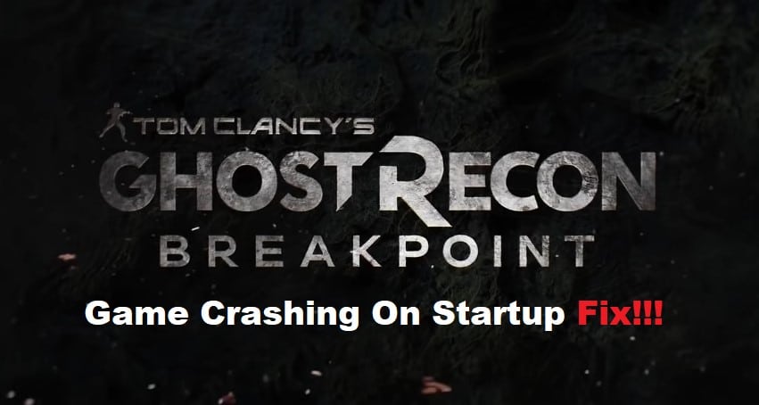 ghost recon breakpoint crashing on startup