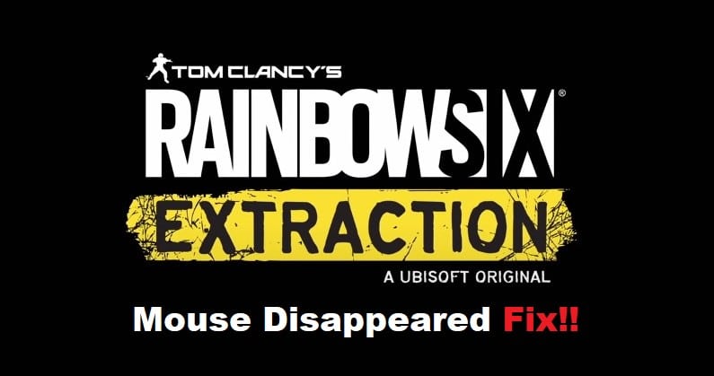 Rainbow Six Extraction Mouse Disappeared