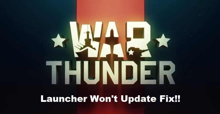 war thunder launcher won't update
