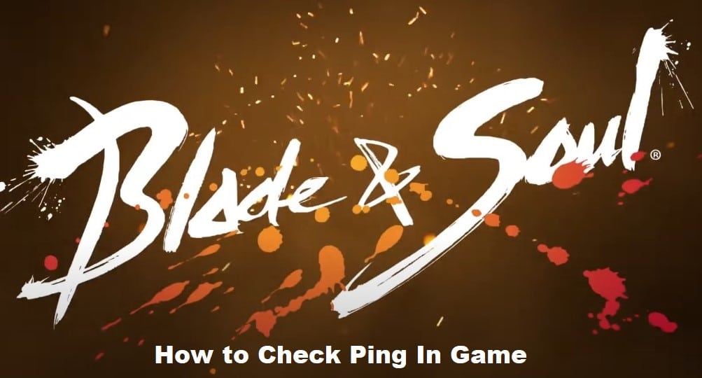 blade and soul how to check ping in game