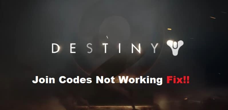 destiny 2 join codes not working