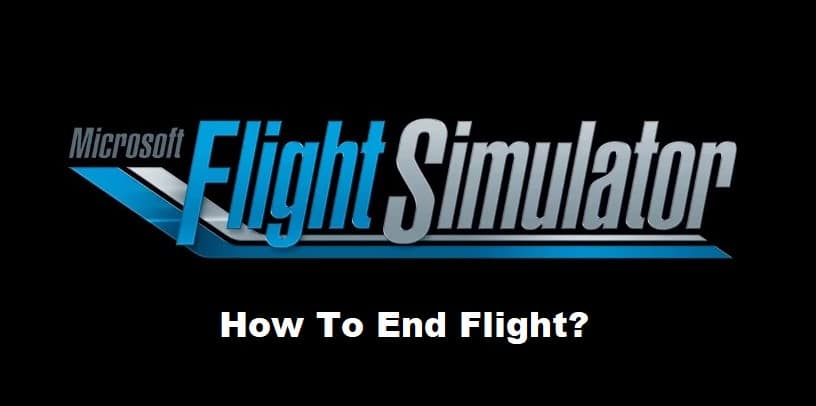 how to end flight in microsoft flight simulator