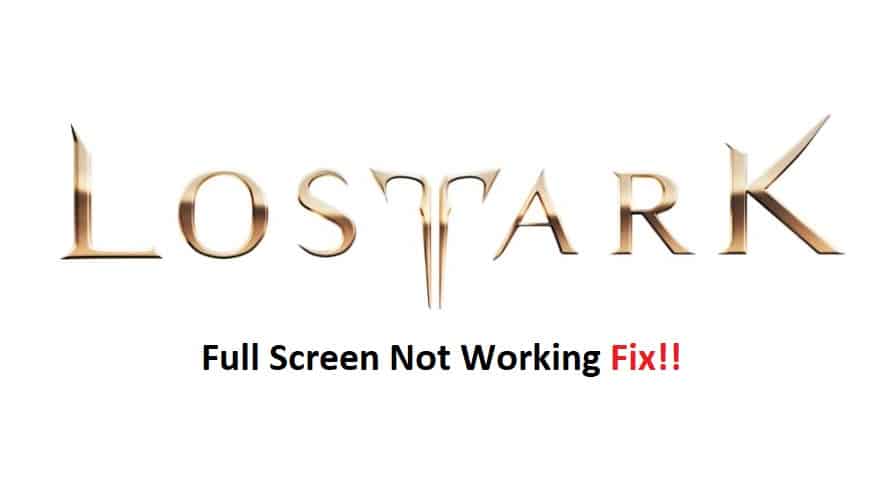 lost ark full screen not working