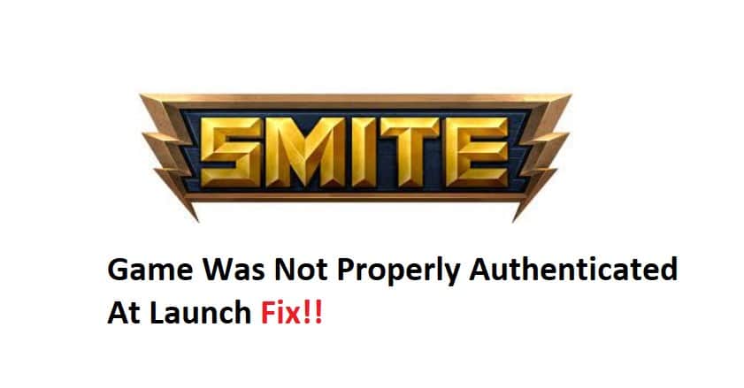 smite game was not properly authenticated at launch