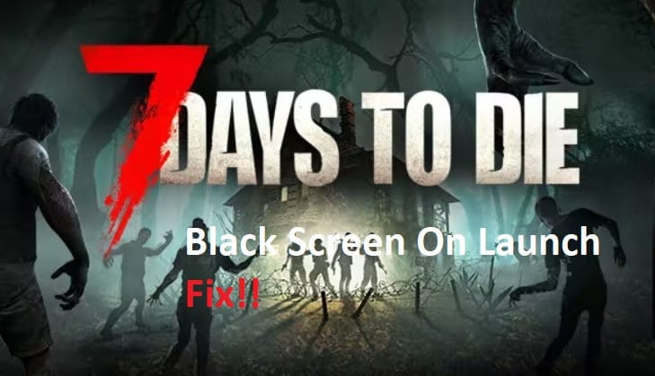 7 days to die black screen on launch