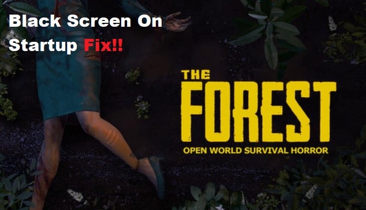the forest black screen on startup