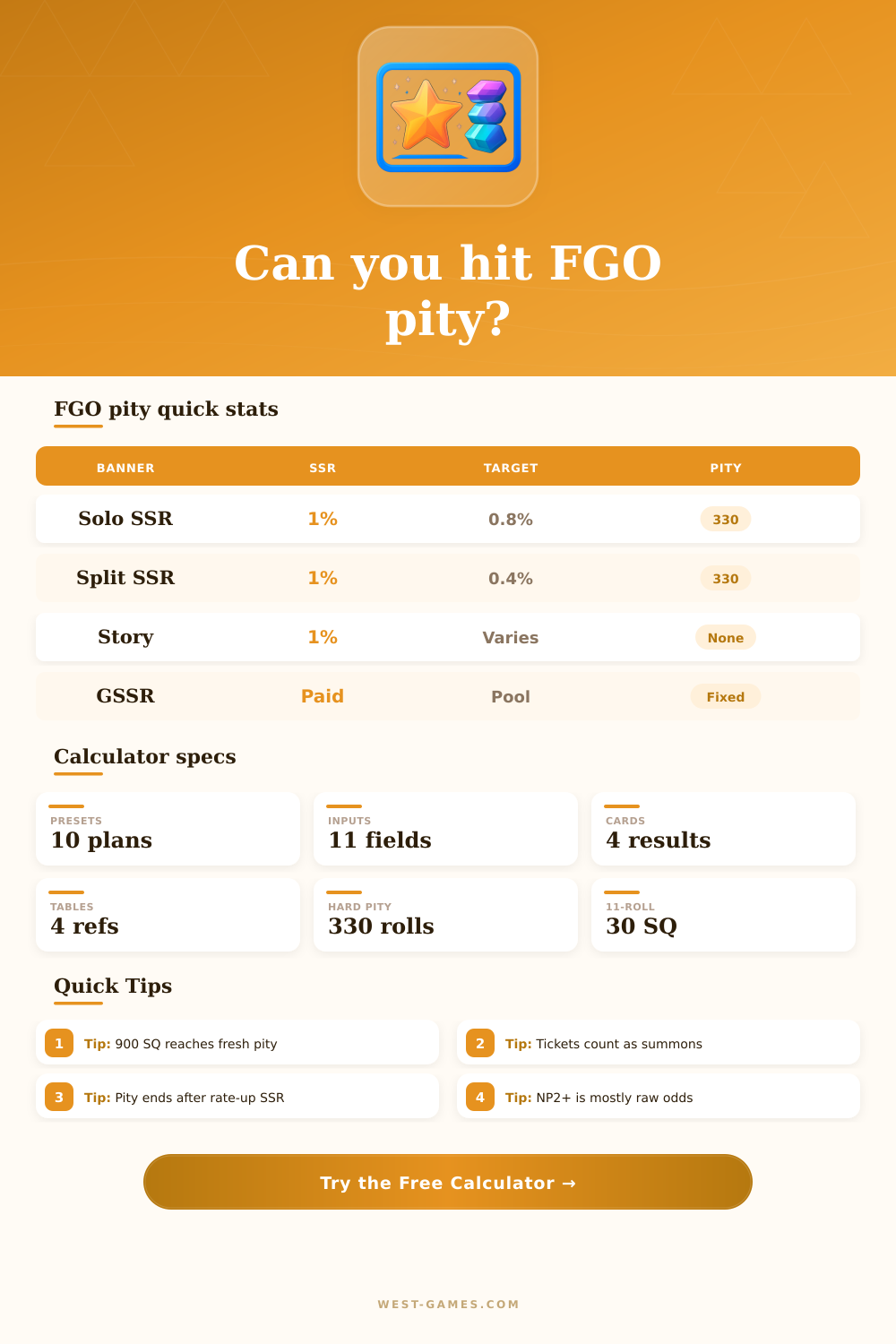 FGO Pity Calculator