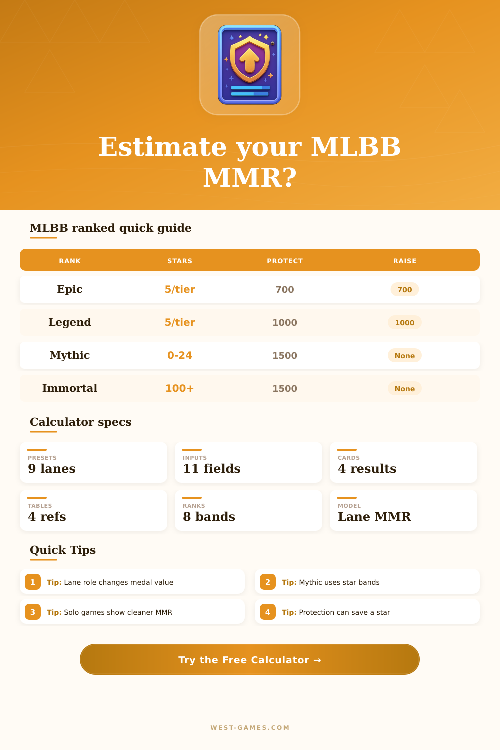 MLBB MMR Calculator for Ranked Matches
