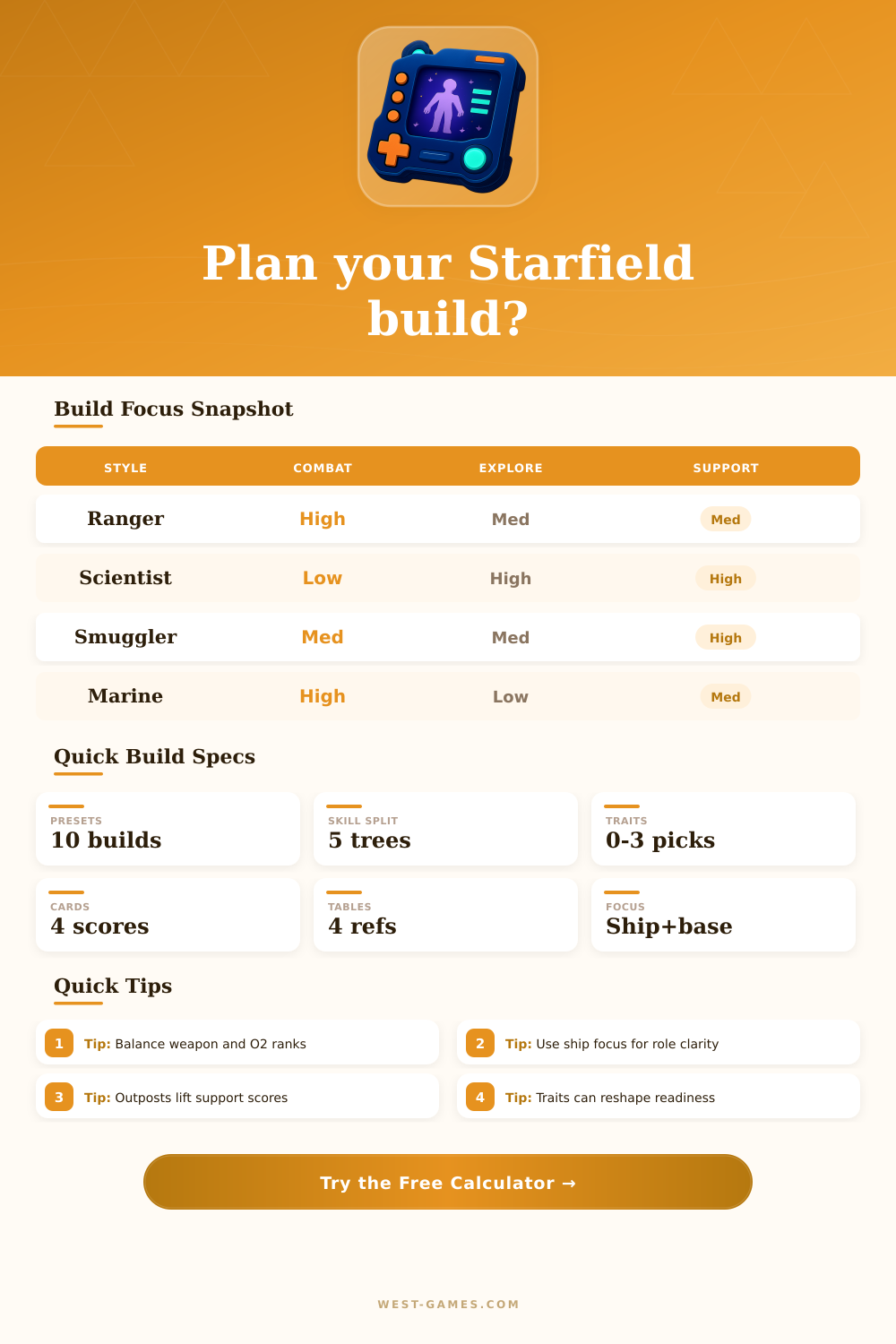 Starfield Character Planner